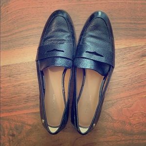 Calvin Klein patent loafers